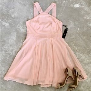 Pink LuLu’s Mini Skater Dress